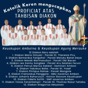 Tahbisan Diakon Amboina Merauke 2024