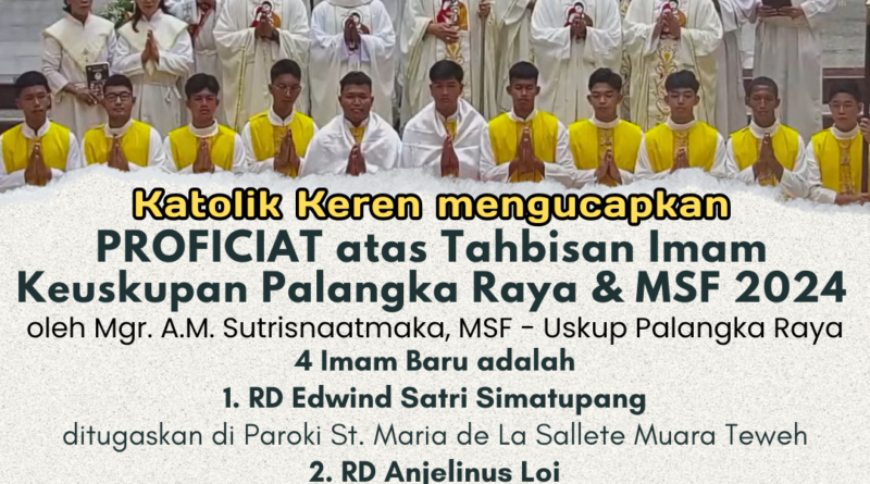 Tahbisan Imam Palangka Raya MSF 2024
