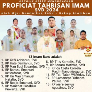 Tahbisan Imam SVD Atambua 2024