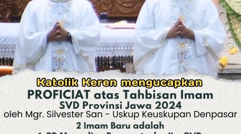 Tahbisan Imam SVD Provinsi Jawa 2024