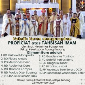 Tahbisan Imam Keuskupan Agung Kupang, OCD & Skolapios Indonesia 2024