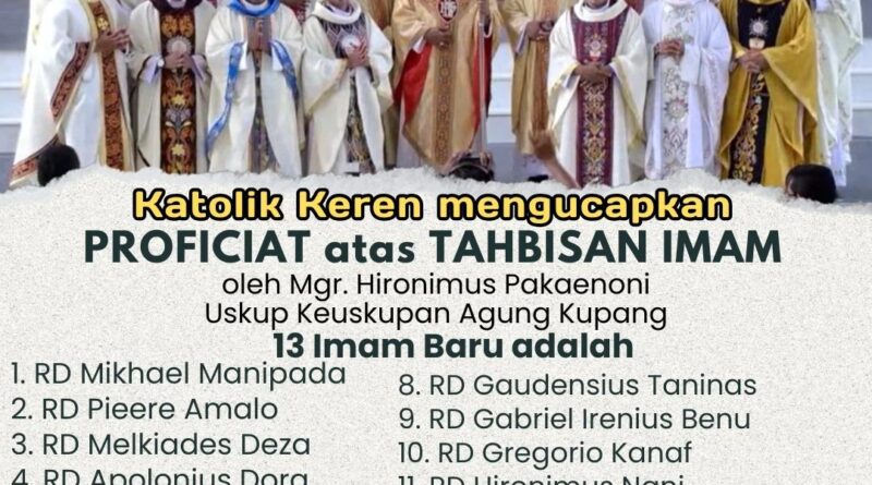 Tahbisan Imam Keuskupan Agung Kupang, OCD & Skolapios Indonesia 2024