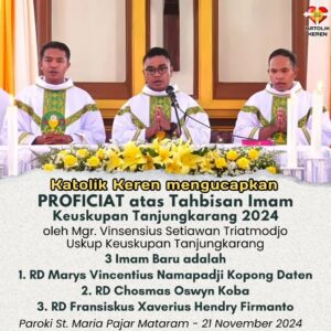 Tahbisan Imam Keuskupan Tanjungkarang 2024