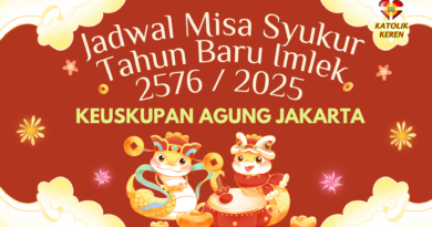 Jadwal Misa Imlek 2025 KAJ