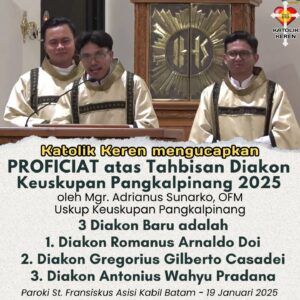 Tahbisan Diakon Pangkalpinang 2025