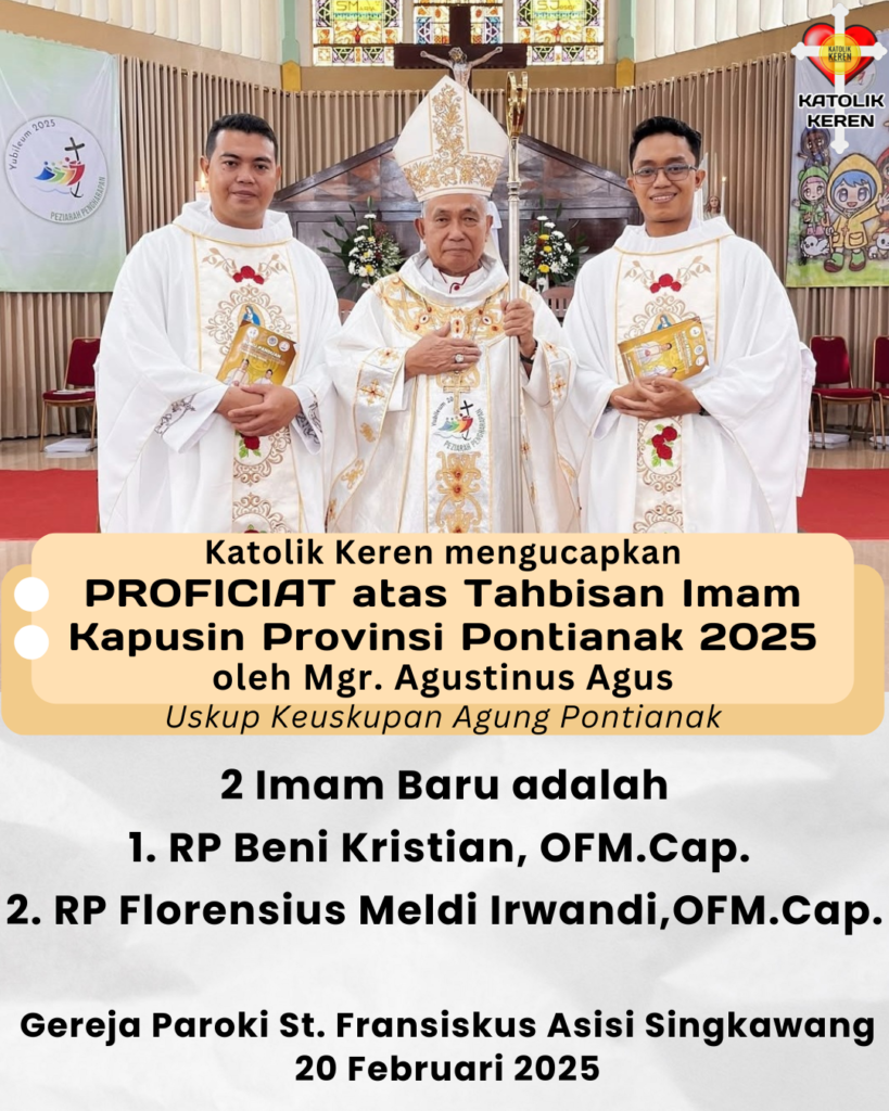 Tahbisan Imam Kapusin Provinsi Pontianak 2025