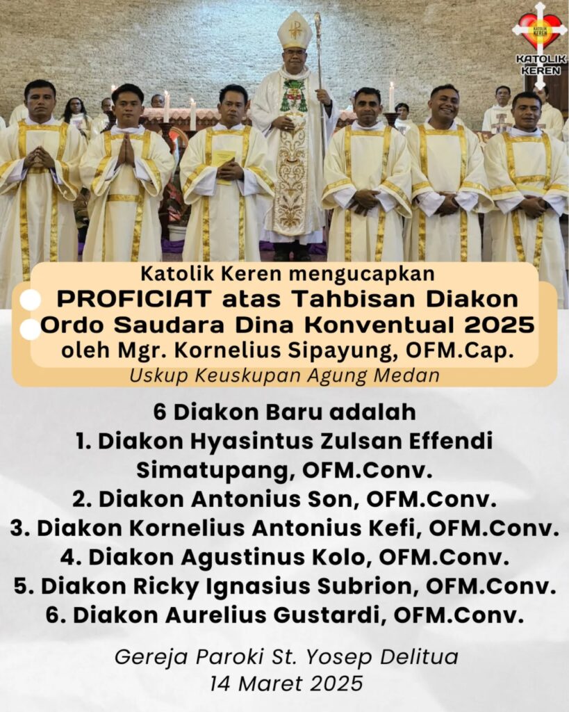 Tahbisan Diakon Ordo Saudara Dina Konventual 2025