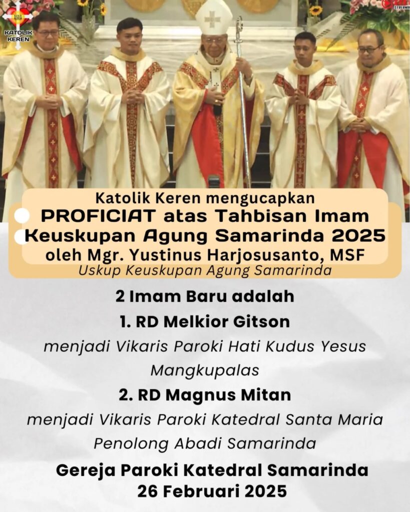 Tahbisan Imam Keuskupan Agung Samarinda 2025