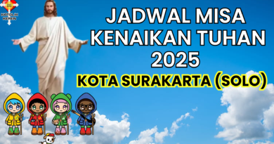 Jadwal Misa Kenaikan Tuhan 2025 Kota Surakarta (SOLO)
