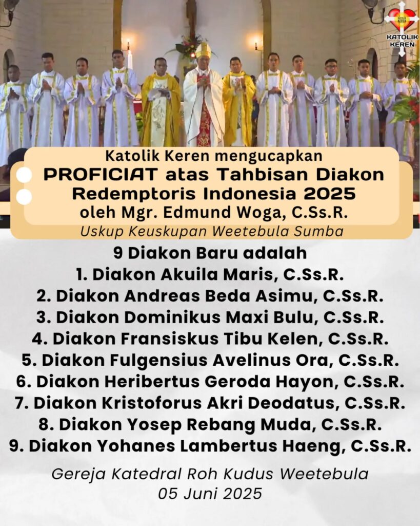 Tahbisan Diakon Redemptoris Indonesia 2025