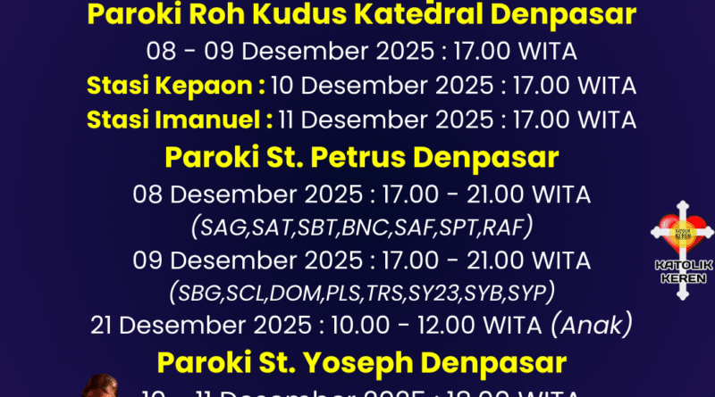Pengakuan Dosa Adven 2025 Denpasar