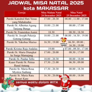 Misa Natal 2025 kota Makassar
