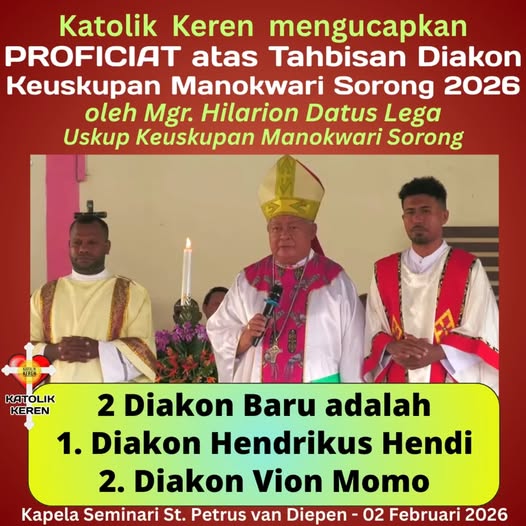Tahbisan Diakon Manokwari 2026