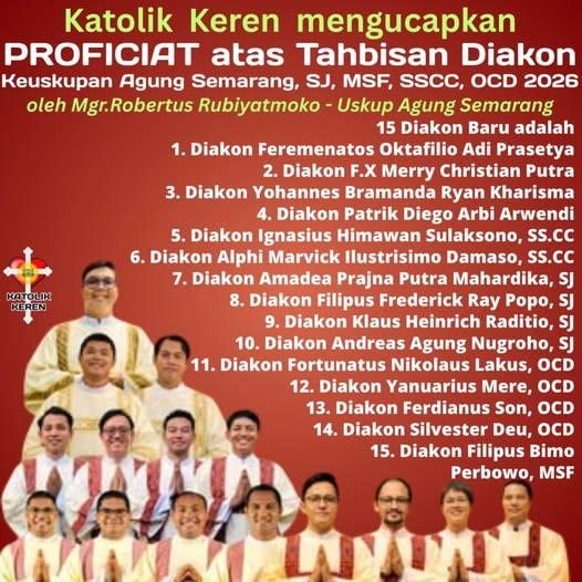 Tahbisan Diakon Semarang 2026