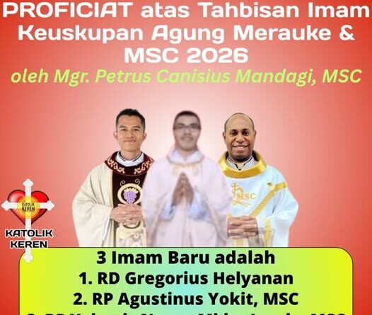 Tahbisan Imam Merauke & MSC 2026