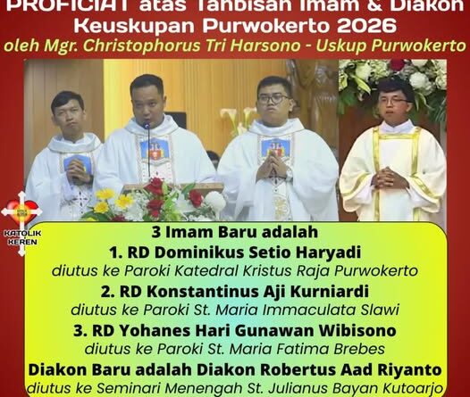 Tahbisan Imam Diakon Purwokerto