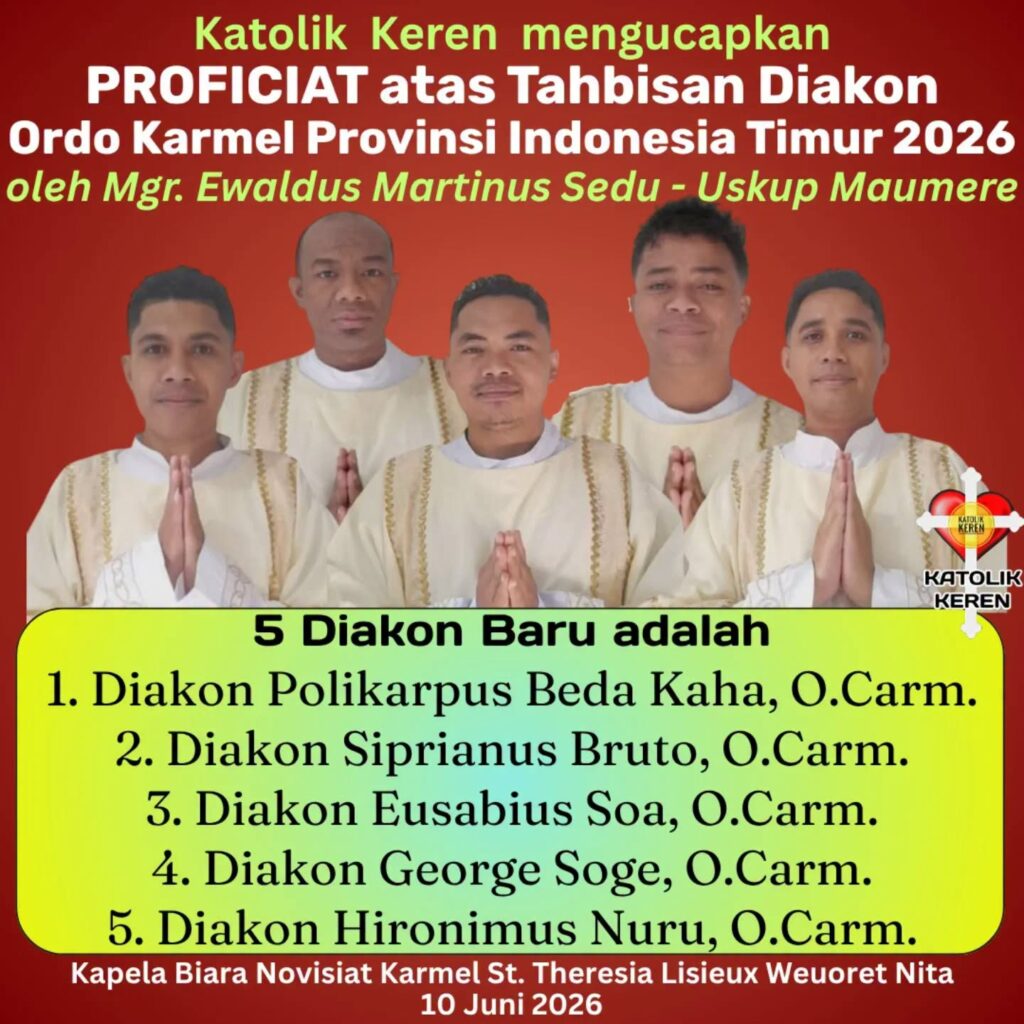 Tahbisan Diakon Karmel Indonesia Timur 2026