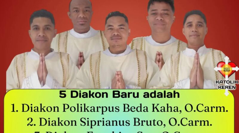 Tahbisan Diakon Karmel Indonesia Timur 2026